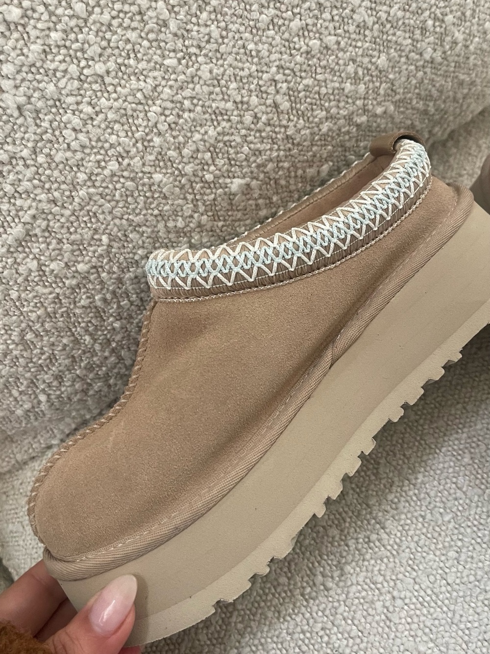 New UGG Tan & Blue Tazz platform size 5 - Picture 7 of 11